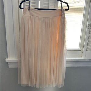 Little Mistress Soft Cream/Pink A-Line Skirt